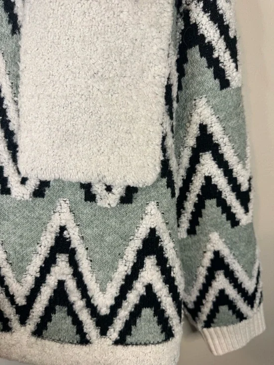 Daily Practice by Anthropologie Zig-Zag Sherpa Jacket Small - Picture 7 of 10